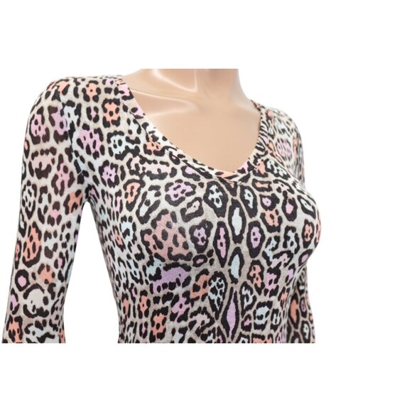 BCBG Maxarzria Bodycon Leopard Animal Print Mini Dress XS - Picture 7 of 8